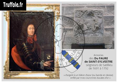 Documents relatifs à la famille Du FAURE de SAINT-SYLVESTRE seigneurs de Satillieu de 1691 à 1792.