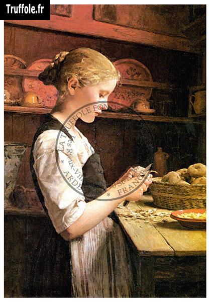 La petite éplucheuse de pommes de terre, 1880.