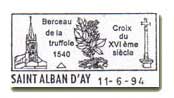 Première Flamme postale lancée le 11 juin 1994 (F.D.D. 1994)
