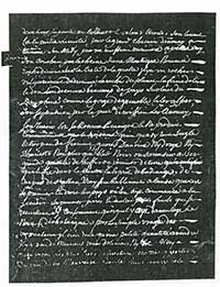 Lettre du curé Descourz de la Grange 1985